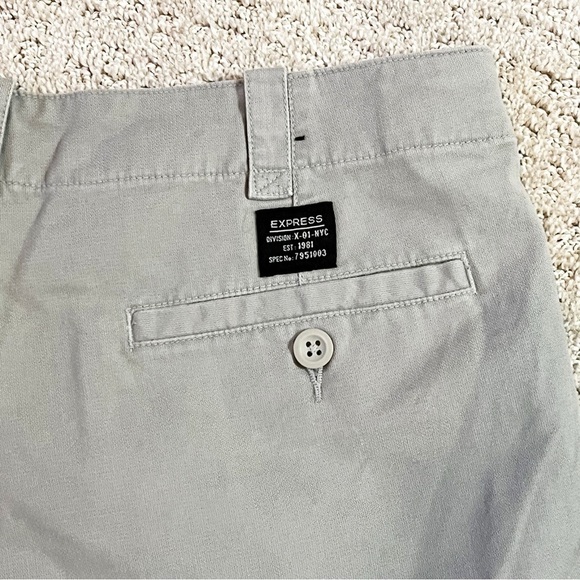 Express Structure Mens Cargo Short Sz 36W Gray Hiking Outdoor Pockets Travel - Picture 6 of 9